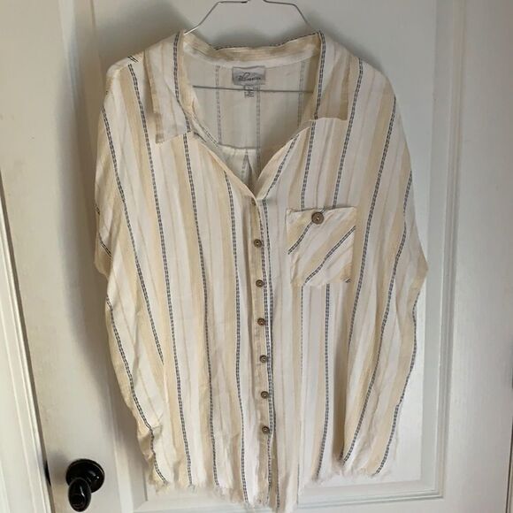 Blu Heaven striped button down shirt - Picture 1 of 6